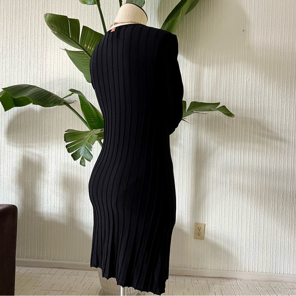 For Love & Lemons Knitz Simone Lace Front Black Dress Black Size Medium NEW - Picture 5 of 8